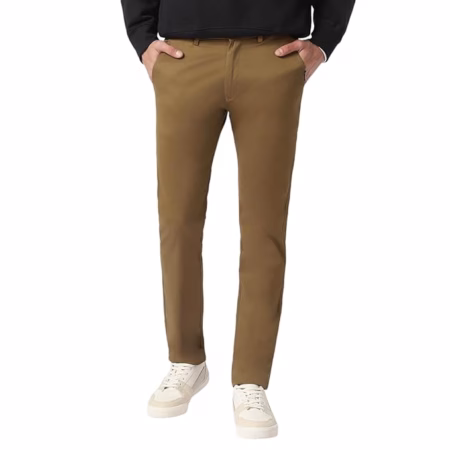 Men's Cotton Casual Chinos Trousers