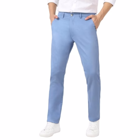 Men's Cotton Casual Chinos Trousers