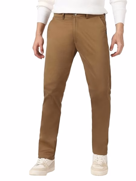 Men's Cotton Casual Chinos Trousers