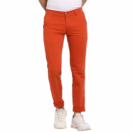 Men's Cotton Casual Chinos Trousers