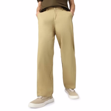 Men's Loose Baggy Light Olive Trousers