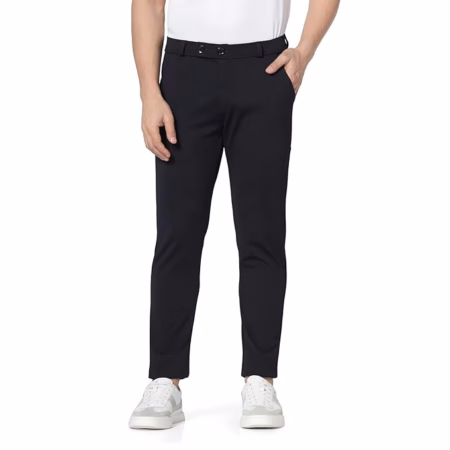 Men's Regular Fit Causal Blue Trouser