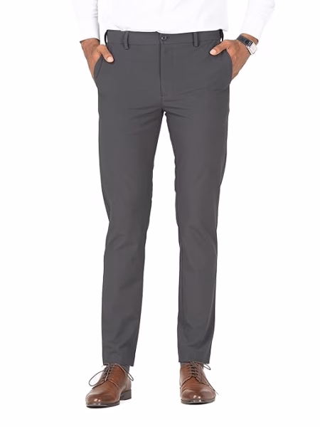 Men Stylish Slim Fit Slate Grey Pants