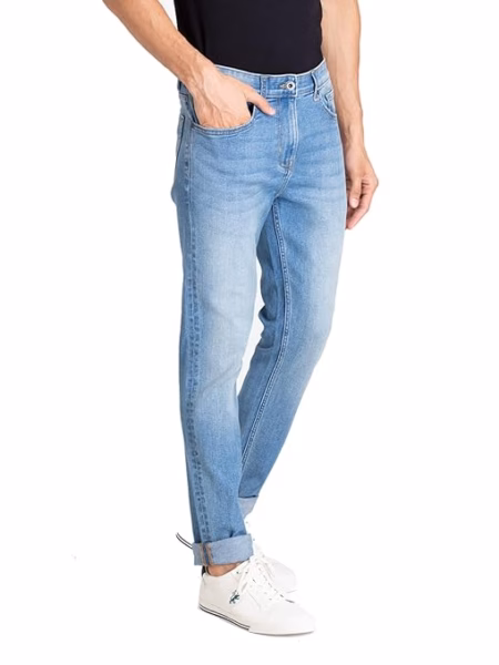 Classic Men Blue Skinny Jeans