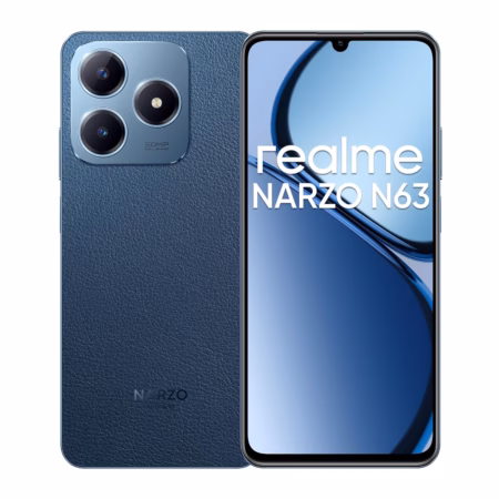 realme Narzo N63 4G (Leather Blue, 128 GB)??(4 GB RAM)