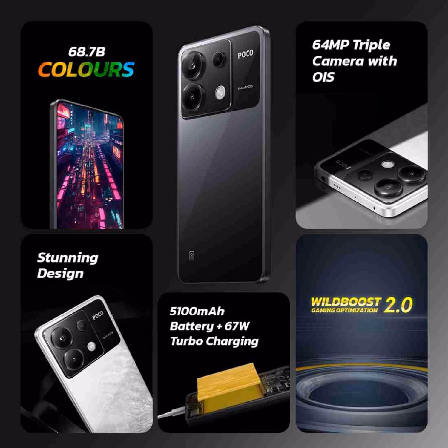 Poco X6 5G (Mirror Black, 256 GB)??(8 GB RAM) - Image 3