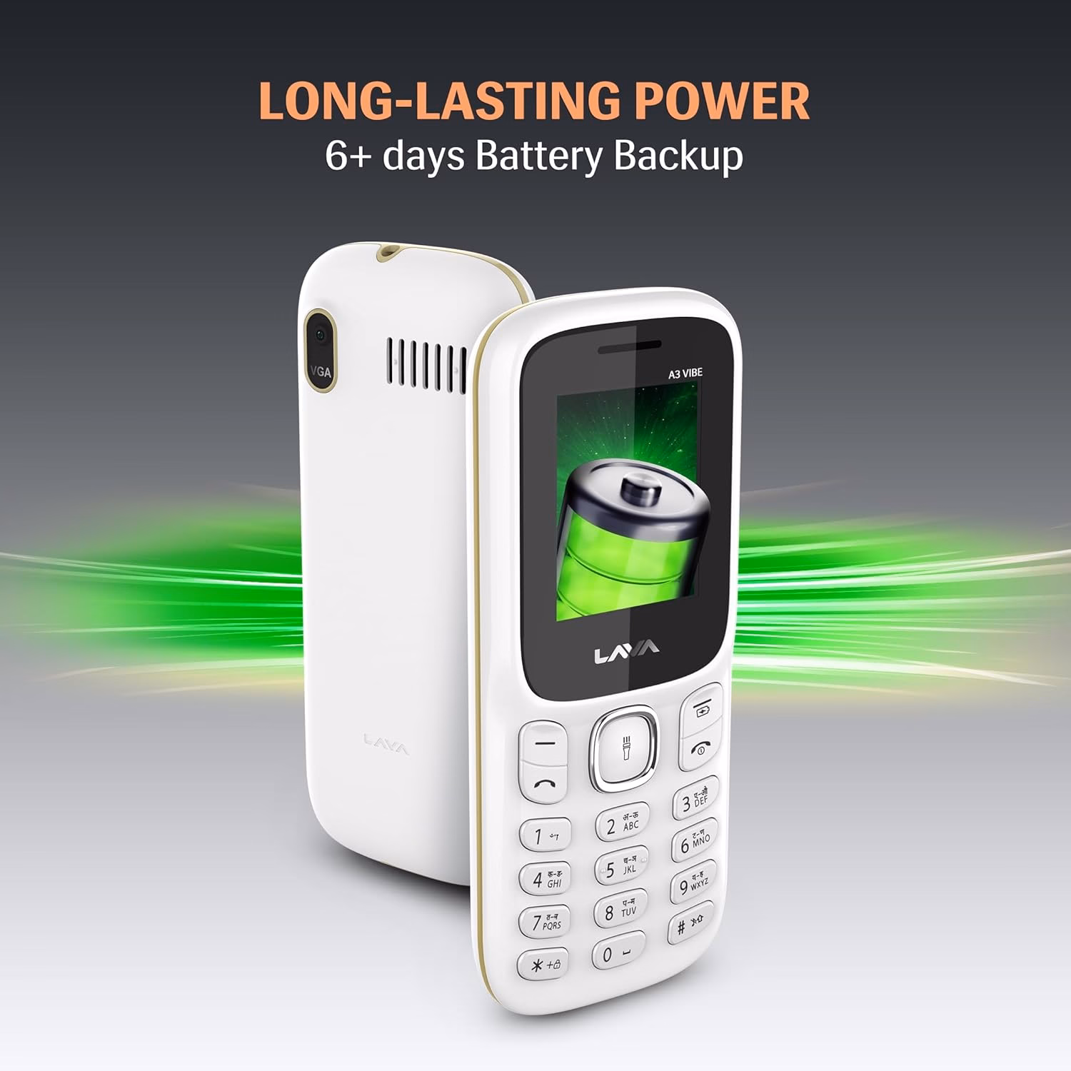 Lava A3 Vibe DS Keypad 32GB??(White Beige) - Image 4