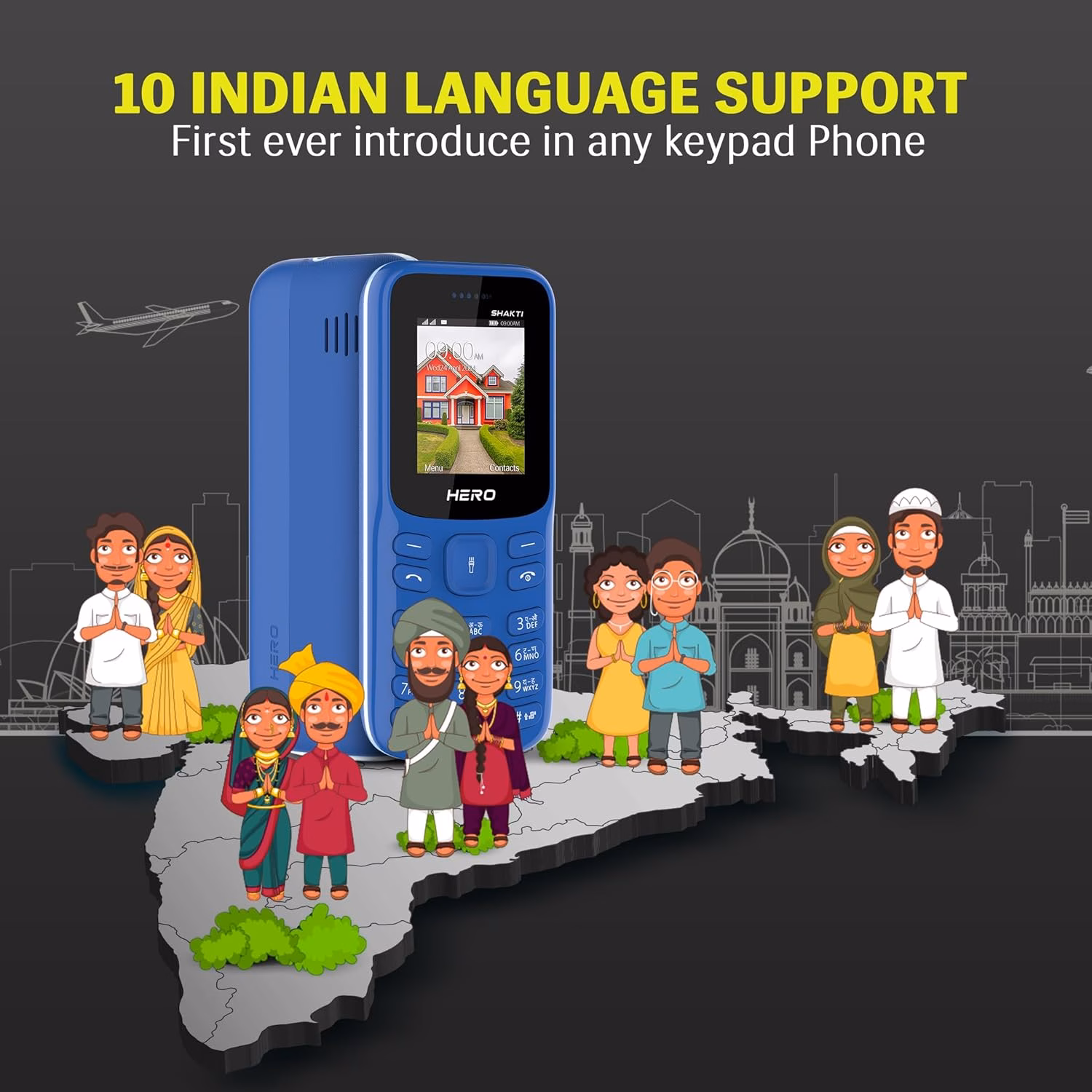 Lava Hero Shakti Keypad (Pepsi Blue) - Image 4