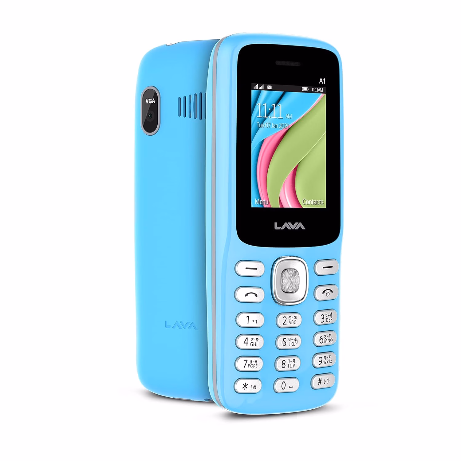 Lava A1 Vibe DS Keypad Phone 32 GB??(Candy Blue) - Image 4
