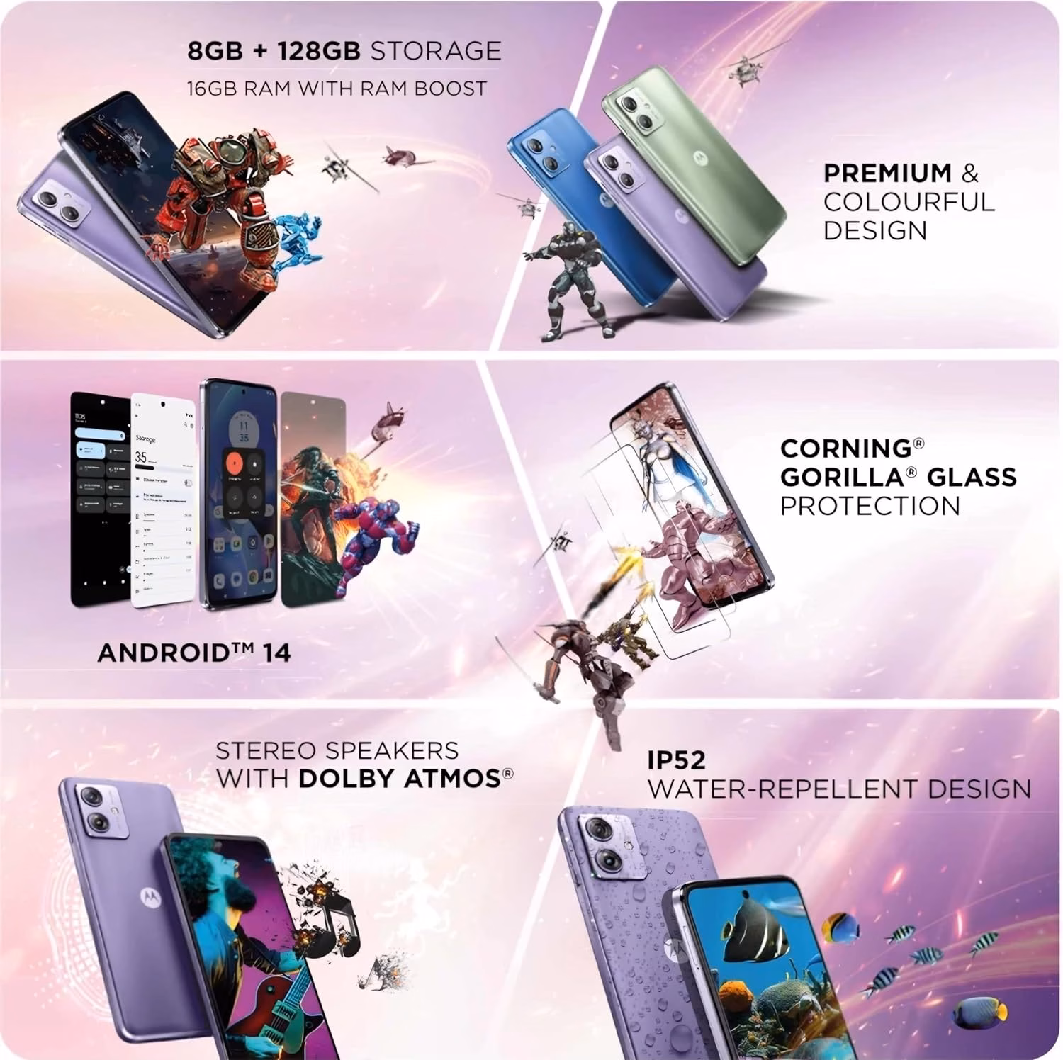 Motorola g64 5G (Ice Lilac, 256 GB)??(12 GB RAM) - Image 4