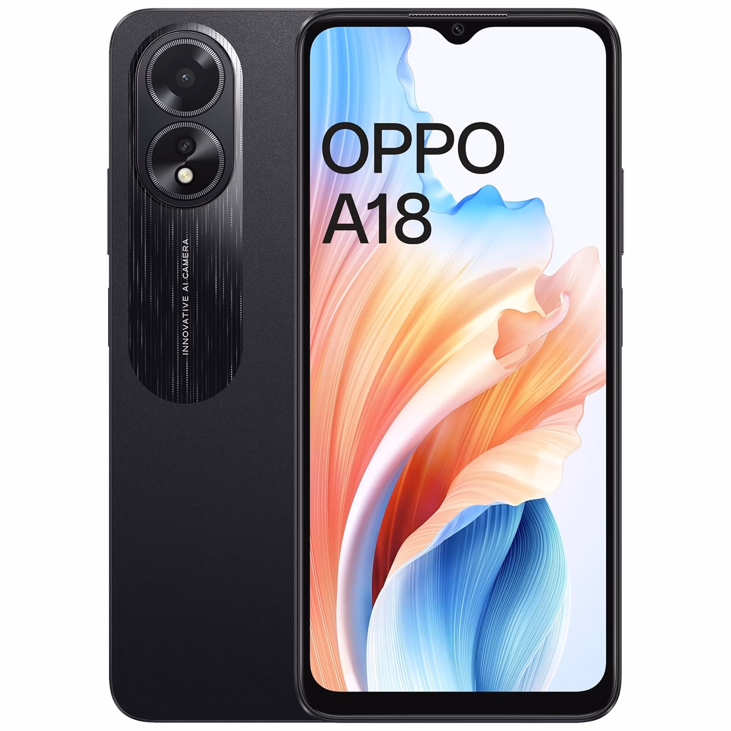 Oppo A18 (Glowing Black, 64 GB)??(4 GB RAM)