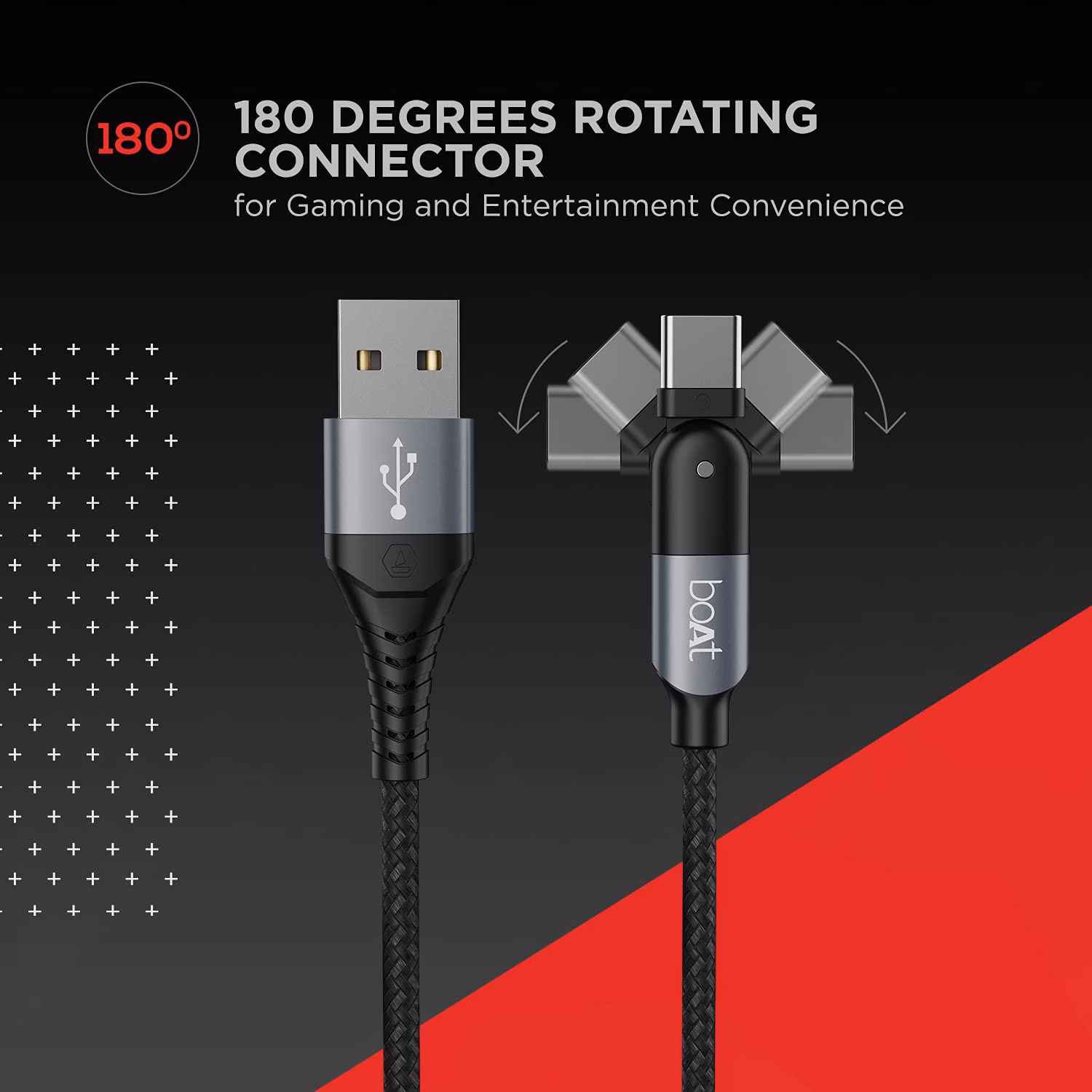 boAt USB Type C Cable 3 A 1.5 m C-Axis?(Compatible with Mobile, Laptop, Tablet, Black, Grey) - Image 3