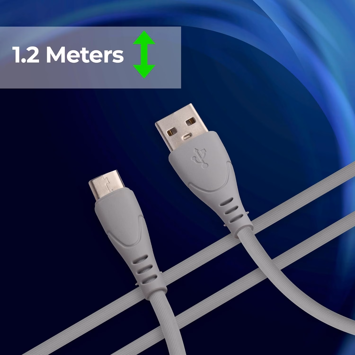 Zebronics USB Type C Cable 2.4 A 1.2 m PVC ZEB-UT240?(Compatible with Mobile, Grey) - Image 4