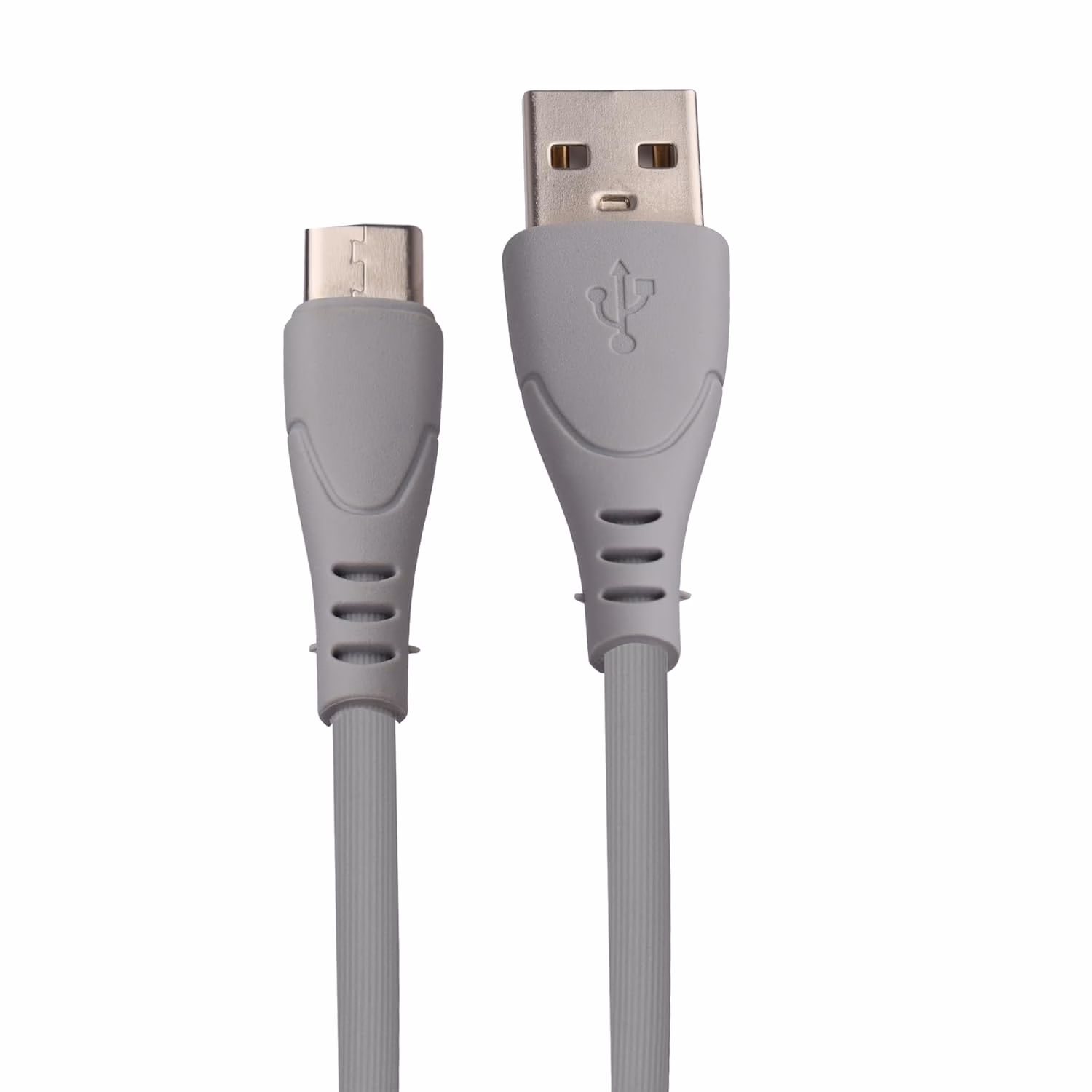 Zebronics USB Type C Cable 2.4 A 1.2 m PVC ZEB-UT240?(Compatible with Mobile, Grey)