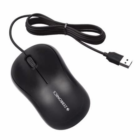 ZEBRONICS Comfort Wired Optical Mouse??(USB 2.0, Black)