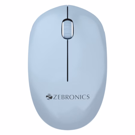 ZEBRONICS Zeb CHEETAH Wireless mouse with 1600 DPI, High accuracy, Ergonomic design Wireless Optical Mouse??(USB 2.0, Blue)