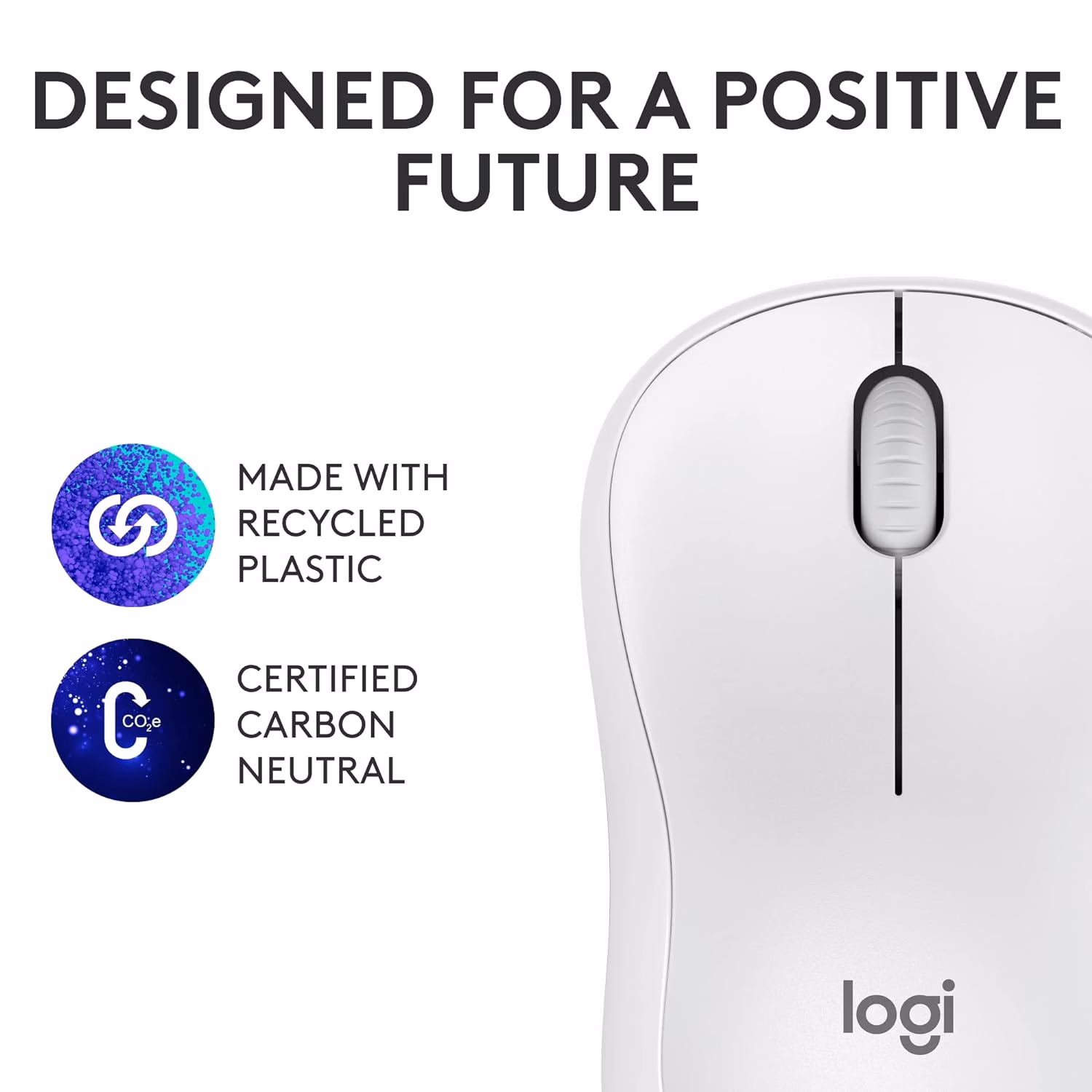 Logitech M240 Wireless Optical Mouse with Bluetooth??(Off White) - Image 3