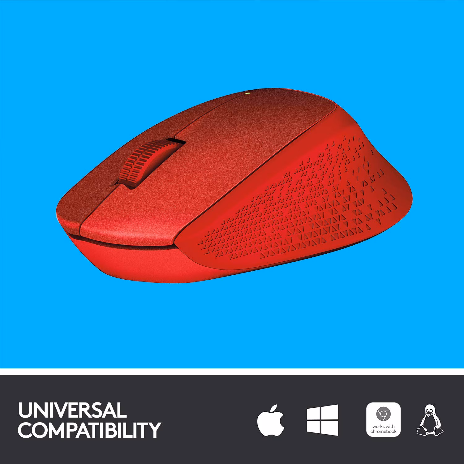 Logitech M331 / Silent Plus, 1000 DPI Optical Tracking Wireless Optical Mouse??(2.4GHz Wireless, Red) - Image 3