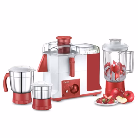 Prestige 41118 platina jmg 550 Juicer Mixer Grinder (3 Jars,Multicolor)