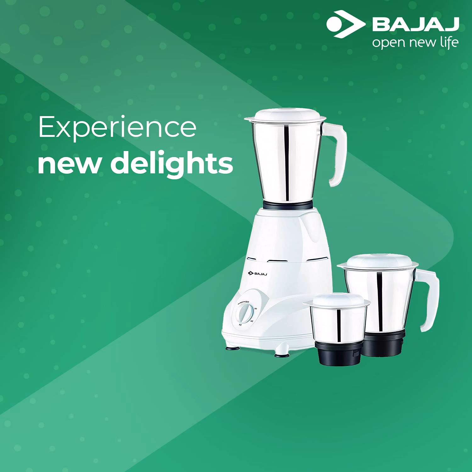 Bajaj Rex Mixer Grinder 500W - Image 3