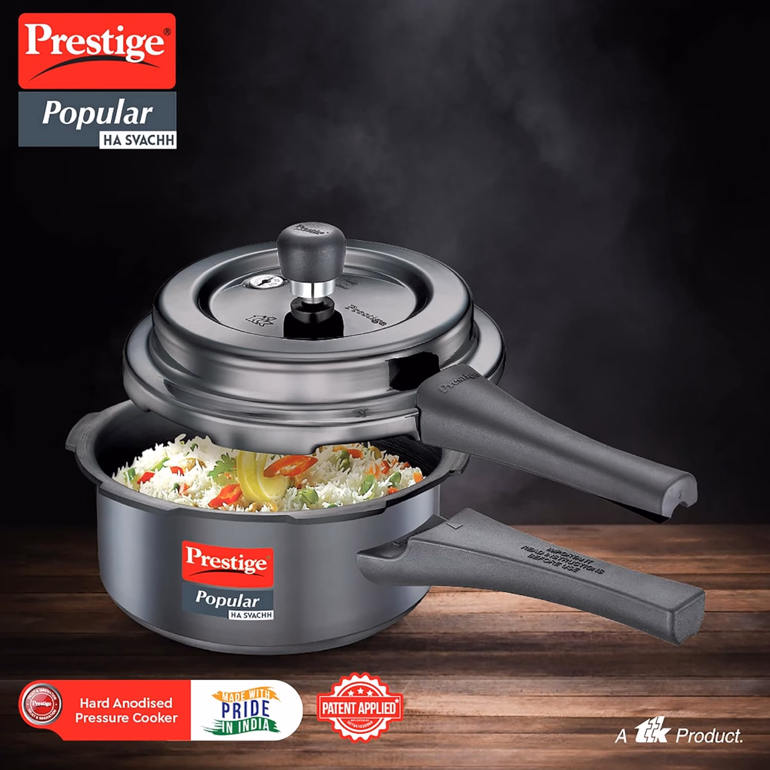 Prestige Popular Svachh HA Deep Lid-Controls Spillage 2 L Pressure Cooker?(Hard Anodized) - Image 3