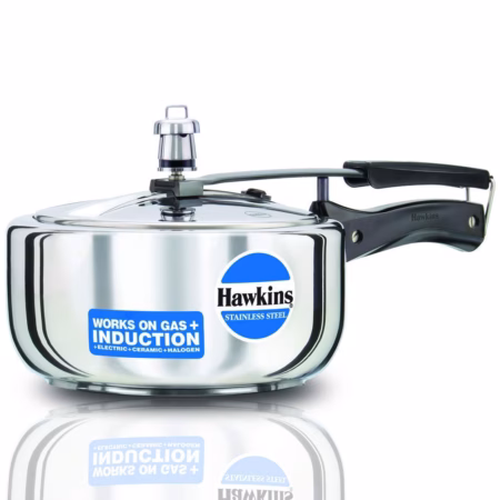 Hawkins Wide (HSS3W) 3 L Induction Bottom Pressure Cooker?(Stainless Steel)