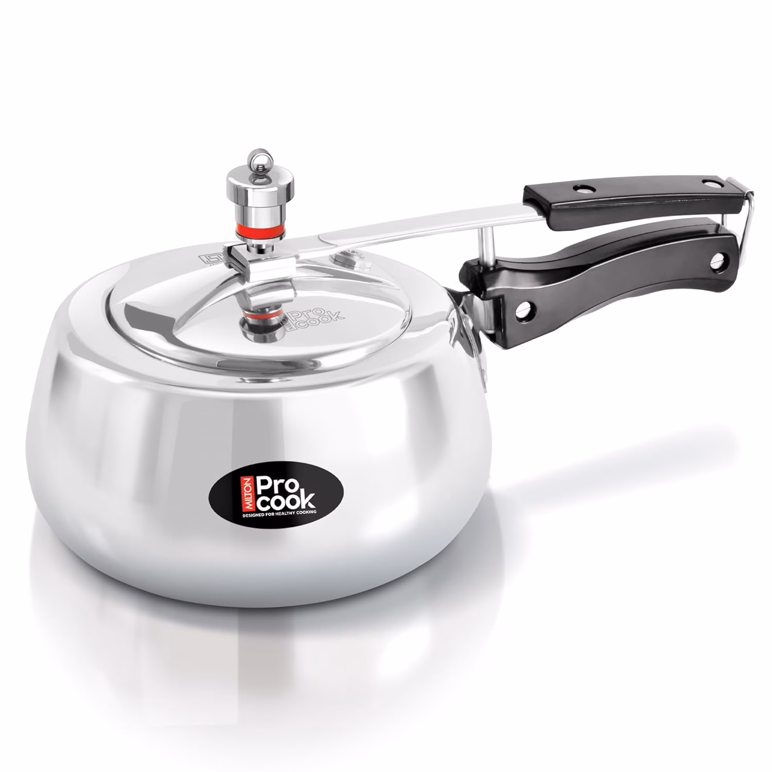 Milton Aluminium Curve Pressure Cooker With Inner Lid, Non Induction Bottom 3 L Induction Bottom Pressure Cooker?(Aluminium) - Image 3