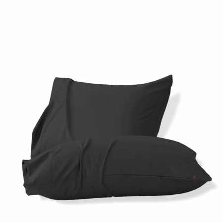 Seasons 100% Microfiber Pillow Covers Standard Size (17X27 Inches) Light Weight Soft & Breathable Pillow Cover Set of 2,Black