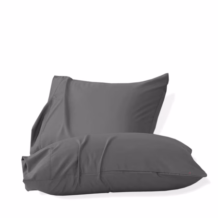 Seasons 100% Microfiber Pillow Covers Standard Size (17X27 Inches) Light Weight Soft & Breathable Pillow Cover Set of 2,Dark Grey