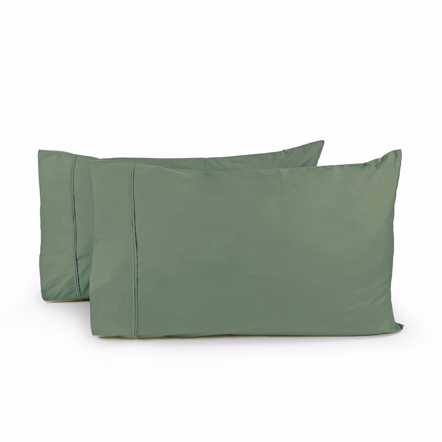 Seasons Pure Cotton Percale Fitted Sheet for King Bed Size Bedding with Pillow Cover for Bedroom, Soft Hotel Quality Bottom Bedsheets with Elastic Deep Pocket (72x78 Inch, Avocado Green) - Image 4