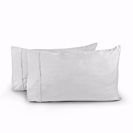 Seasons Pure Cotton Percale Fitted Sheet for Super King Bed Size Bedding with Pillow Cover for Bedroom, Soft Hotel Quality Bottom Bedsheets with Elastic Deep Pocket (78x78 Inch, White)