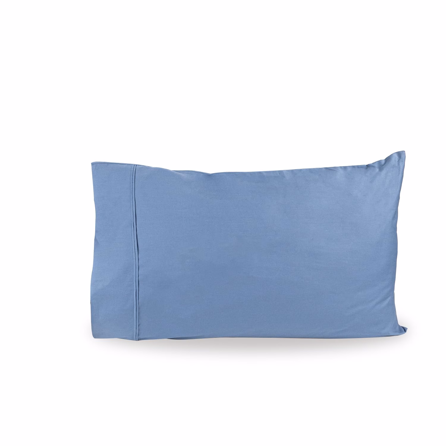 Seasons Pure Cotton Percale Linen Bedsheet for Single Bed Size Bedding with Pillow Cover for Bedroom, Soft Smooth Crisp Hotel Quality Flat Sheets for Summer (90x60 Inch, Bahamas Blue) - Image 4