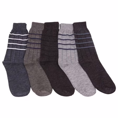 Seasons Multicolour Cotton Full Length Socks For Men - Pack Of 5