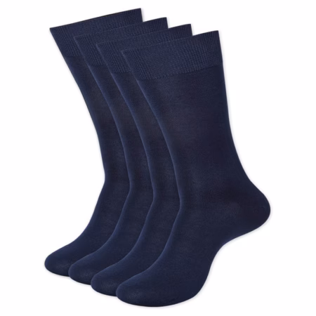 Pack of 4 Plain Premium Cotton Socks