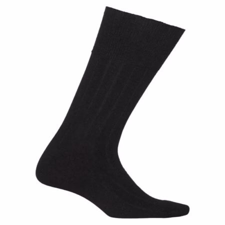 Black Cotton Full Length Socks For Men - Pack of 4