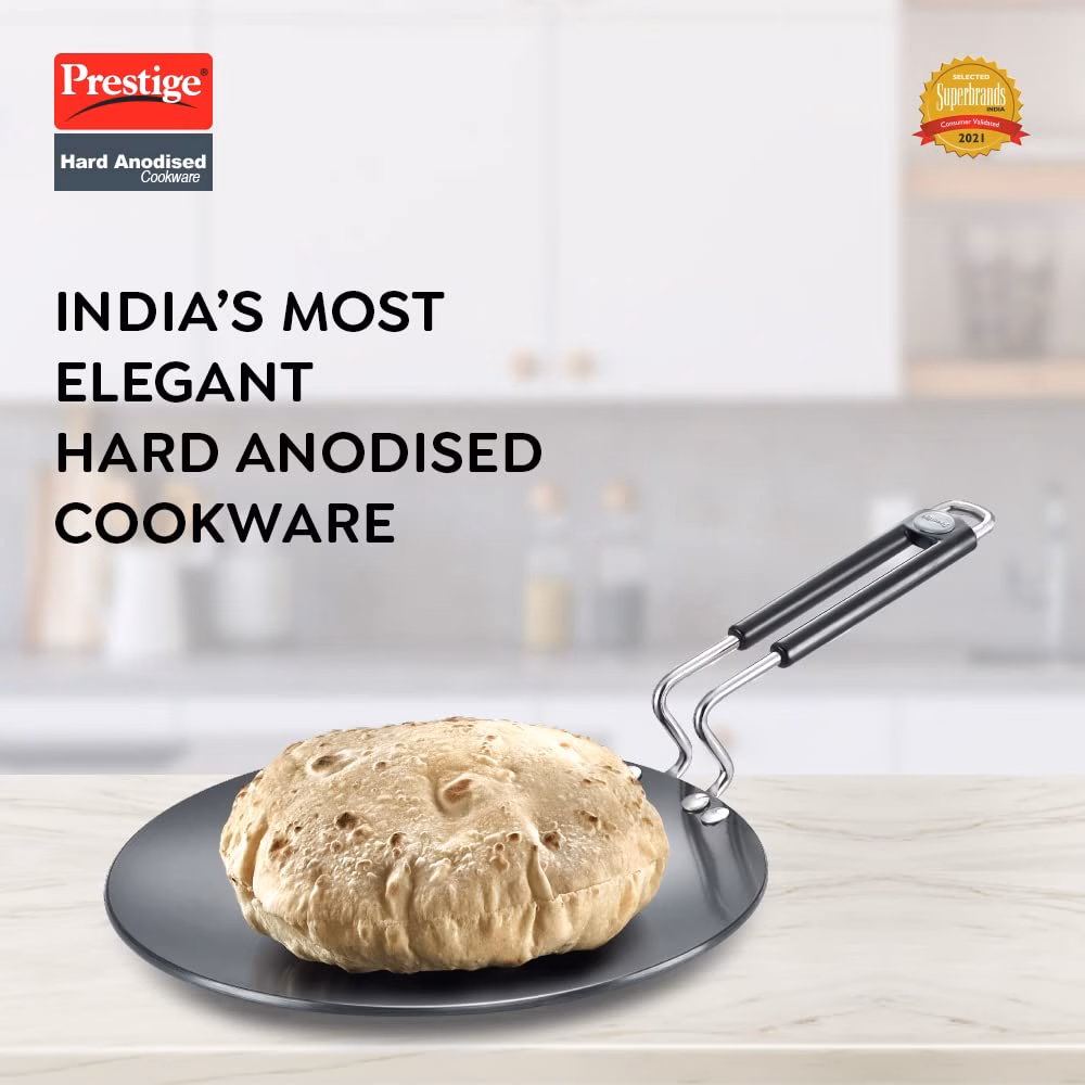 Prestige Hard Anodised Plus Tawa 26 cm diameter??(Hard Anodised, Non-stick)