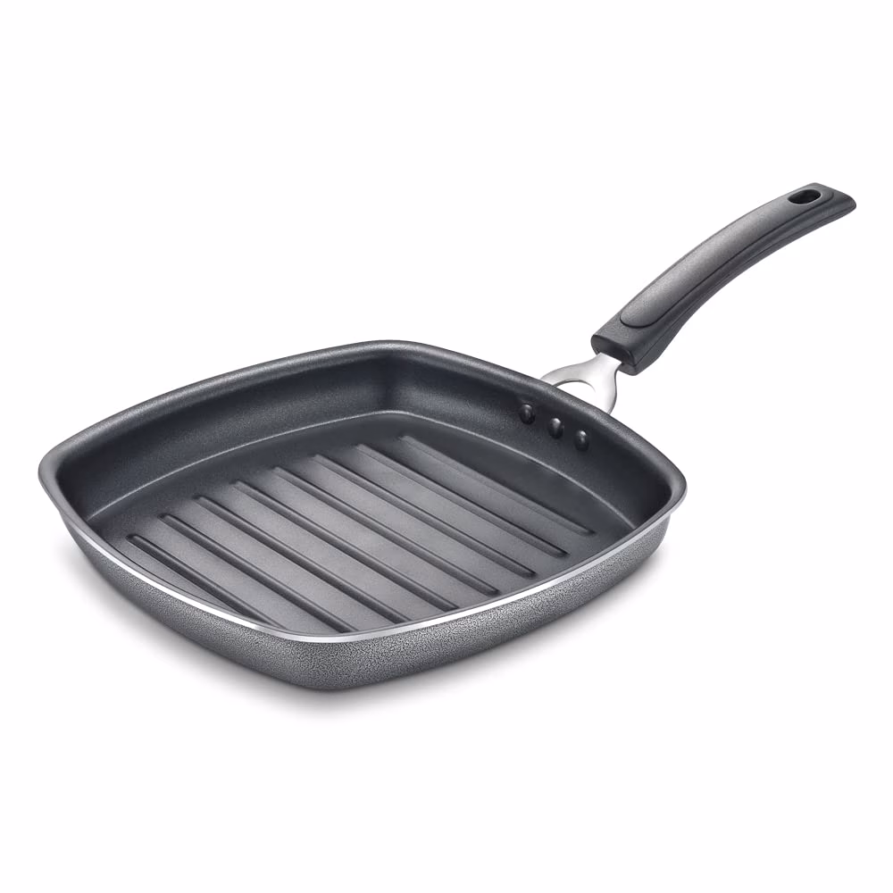 Prestige Omega Select Plus Square grill pan 250mm Grill Pan 25 cm diameter 1.8 L capacity (Aluminium, Non-stick).