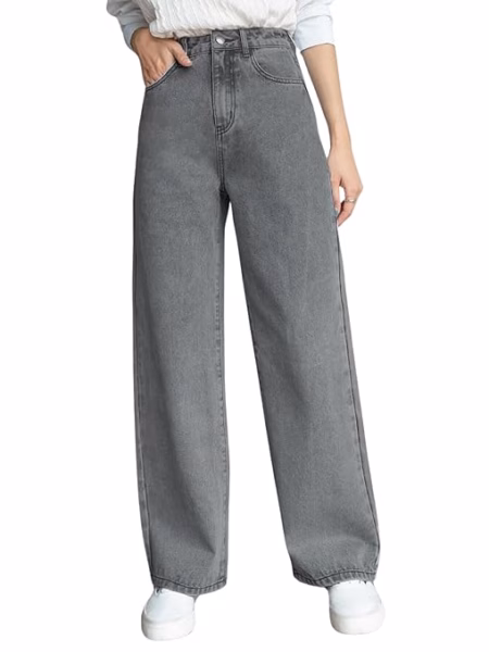 Womens Denim Grey Jeans