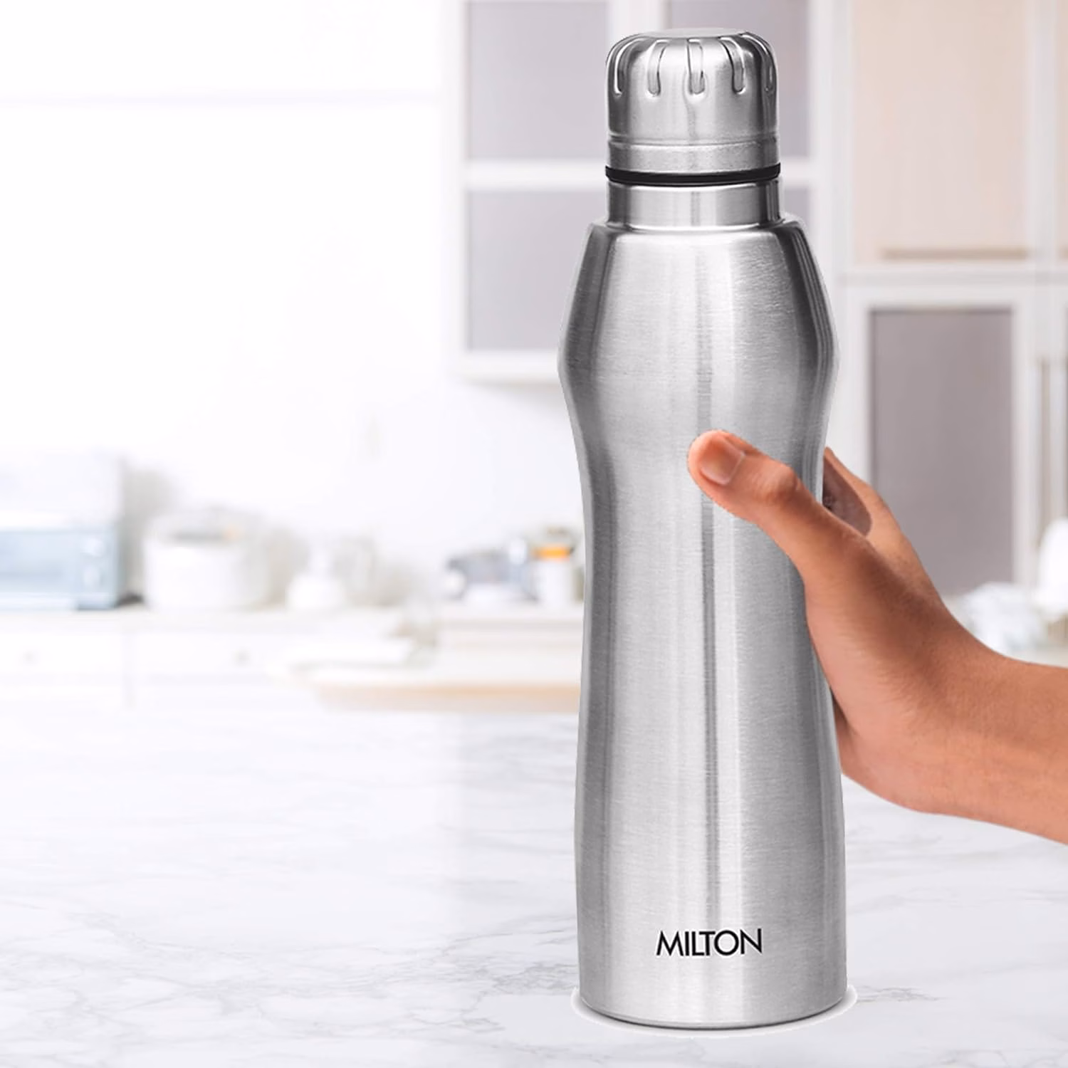 Milton Elate 750 Stainless Steel Water Bottle, Set of 2, 635 ml Each, Silver 635 ml Bottle??(Pack of 2, Silver, Steel) - Image 2