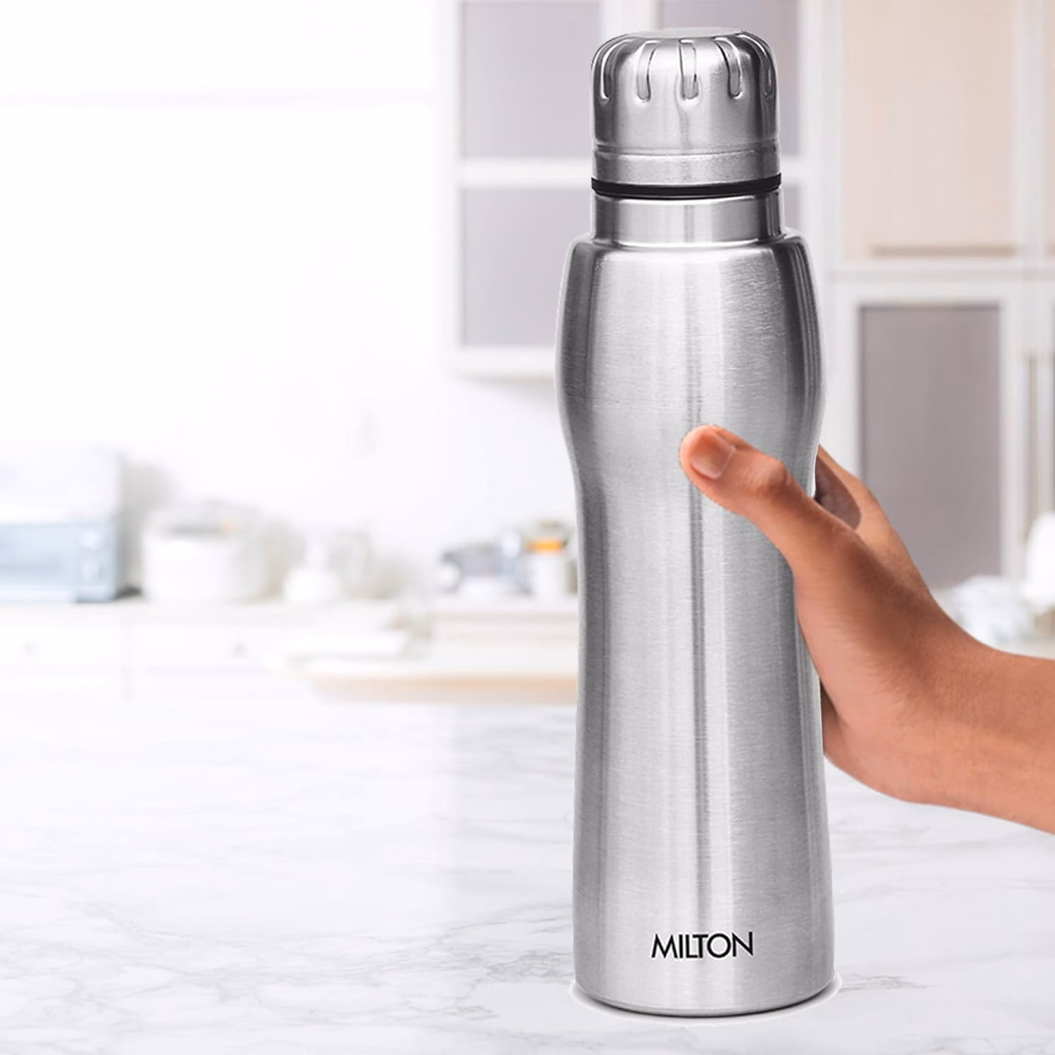 Milton Elate 750 Stainless Steel Water Bottle, Set of 6, 635 ml Each, Silver 635 ml Bottle??(Pack of 6, Silver, Steel) - Image 2