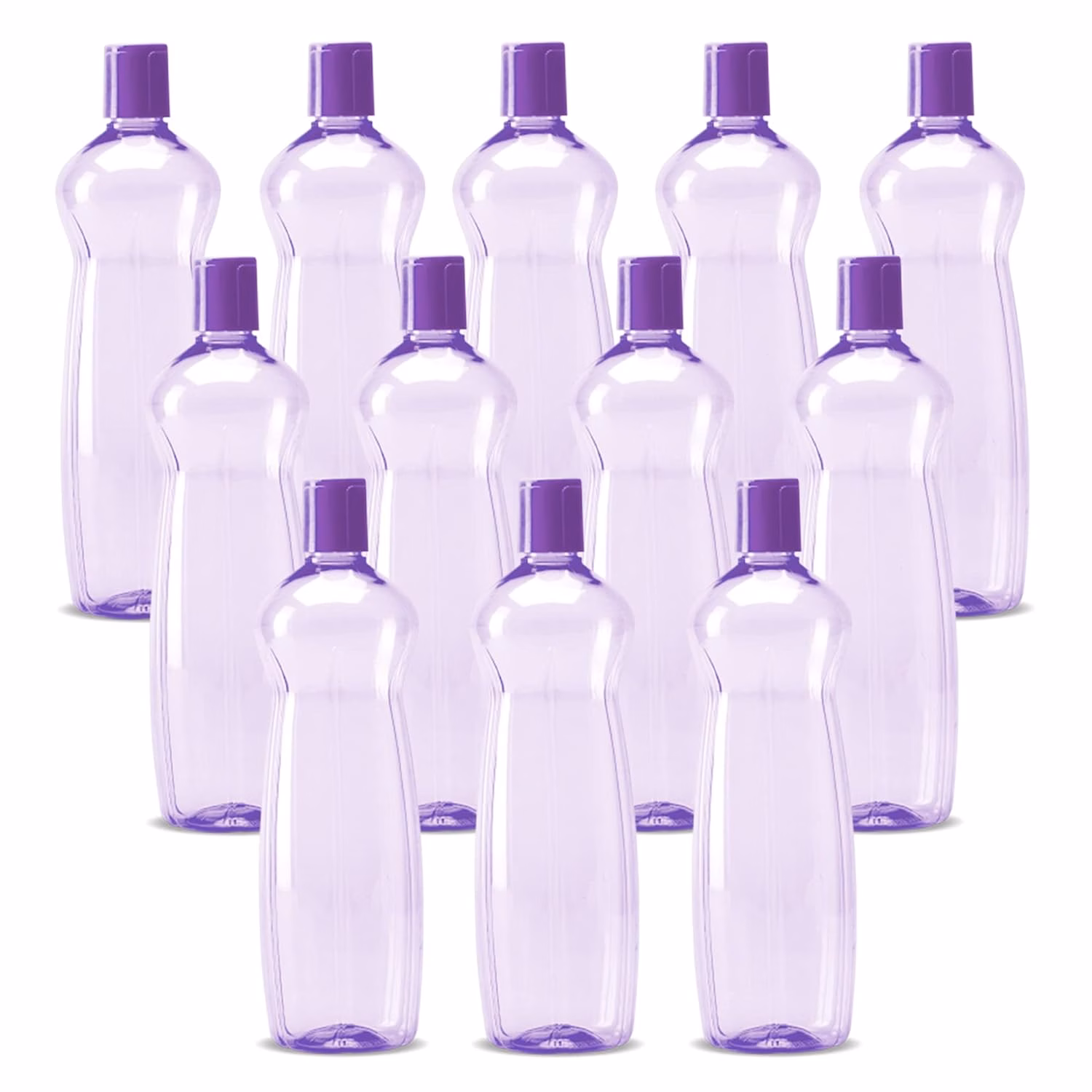 Milton Pacific 1000 Pet Bottles 12 Pcs Set, PURPLE MY 1000 ml Bottle??(Pack of 12, Purple, PET)